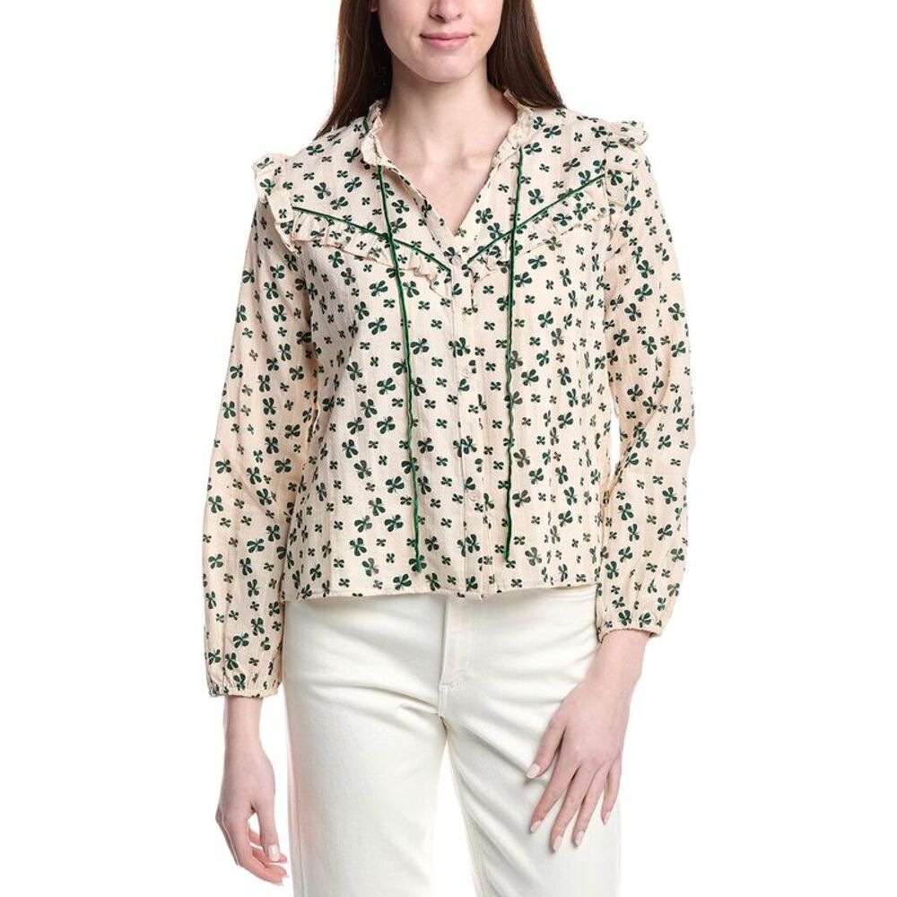 Anna Kay Womens Solimar Lace Top, Green